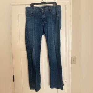 AG Adriano Goldschmied Dark Blue Straight Jeans